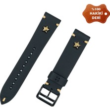 Nettech Apple Watch Seri 42/44 mm Uyumlu Deri Kordon