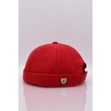 Külah Erkek Hipster Premium Cap Kırmızı Docker Şapka