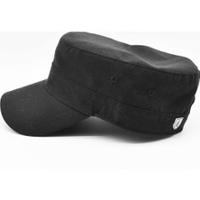 Erkek Pamuklu Fidel Castro Şapka Siyah Ayarlanabilir Outdoor Cap