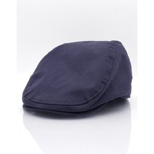 Erkek Lacivert Kasket Yazlık Düz Iskoç Şapka