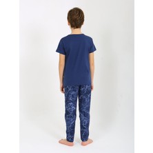 Erkek Çocuk Kısa Kollu %100 Pamuklu Pijama Takımı Sail