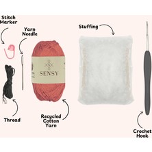 Sensy Amigurumi Kit Başlangıç Seviye Amigurumi Kiti Amigurumi Örgü Kit El Örgü Kiti