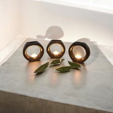 3 Adet Buhurdanlık Siyah Yüzük Model