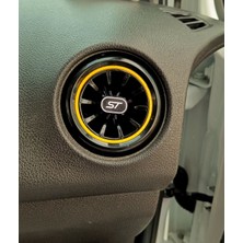 Ford Fiesta 2009-2017 St Siyah-Sarı Havalandırma Menfezi 2 Adet HM1003-5