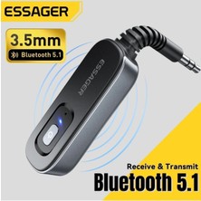 BT10 Bluetooth 5.1 Çevirici Adaptör Ce/fc/rohs Lisanslı Araba Müzik Hoparlör Kablosuz 3.5mm Jack