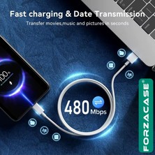 Forzacase Xiaomi - Redmi - Mi ile Uyumlu Hızlı Şarj Destekli 120W Type-C USB Şarj Cihazı Seti FC1025