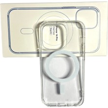 Tuva Modern Apple iPhone 14 Pro Magsafe Özellikli Şeffaf Renkli Koruyucu Kılıf