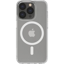 Tuva Modern Apple iPhone 14 Pro Magsafe Özellikli Şeffaf Renkli Koruyucu Kılıf