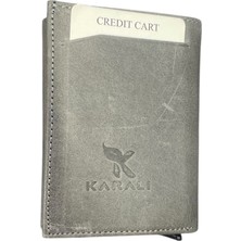 Karali  Deri Crazy Mekanizmalı Bryat Gri K501-9