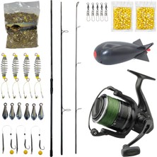 Yekoutdoor Göl Oltası Seti Prologic C-Series 12ft 360 Cm 3.5 Lb 3 Parça&Dam Quick Darkside 4b Spod 7000s Fd 3+1bb Olta Makinesi