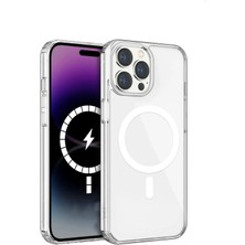 IPhone 14PROMAX Magsafe Özellikli Şeffaf Renkli Koruyucu Kılıf
