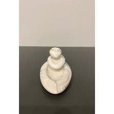 Mermer Desen Kayık Buhardanlık Tütsülük 12X6 cm