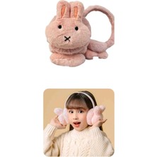 1 Adet Tavşan Model Kışlık Kulaklık Peluş Kulaklık Çocuk Peluş Kulaklık  Kız Çocuk Kulaklık