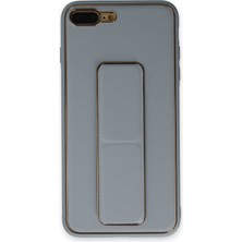 Newface  Apple iPhone 7 Plus Kılıf Coco Deri Standlı Kapak - Sky Blue Zngzr
