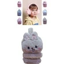 1 Adet Tavşan Model Kışlık Kulaklık Peluş Kulaklık Çocuk Peluş Kulaklık  Kız Çocuk Kulaklık