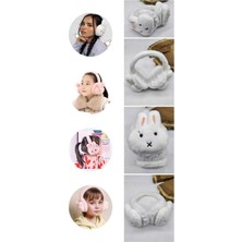1 Adet Tavşan Model Kışlık Kulaklık Peluş Kulaklık Çocuk Peluş Kulaklık  Kız Çocuk Kulaklık