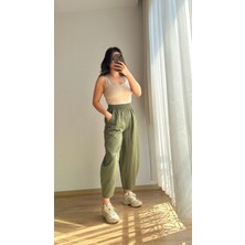 Gabardin Balon Paça Pantolon