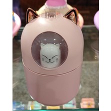 Büyük Kedi Model Ultrasonik Hava Nemlendirici Buhar Mak. ve Aroma Difüzörü Işıklı (15CM * 9 Cm)