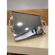 Tepsi Döküm Pirinç Gümüş Kulplu Buyukboy 39X26 cm