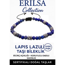 Sertifikalı Fasetli Aaa+ Terahertz ve Lapis Lazuli Taşı Bileklik – Ince Model Bilgeliktaşı