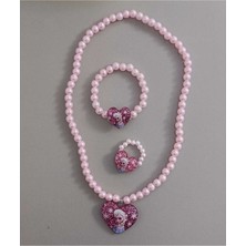 Kız Çocuk Kolye Yüzük Bilezik Seti Çocuk Takı Seti Çocuk Kolye Çocuk Bileklik Çocuk Yüzük