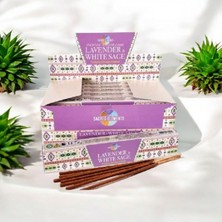 Lavanta & Beyaz Adaçayı Organik Çubuk Tütsü 12'li Paket