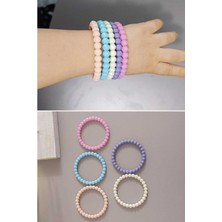 2-6 Yaş Kız Çocukları Için  5'li Sert Plastik Bilezik Kız Çocuk Bilezik Kız Çocuk Bileklik