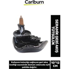 Özel Üretim Dekoratif Ithal Parlak Şelale Seramik Geri Akış Tütsülük & Oda Kokusu Biblo 10*12 cm