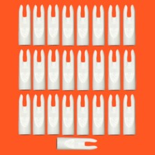 Arizona Plastik Nock -Ok Arkalık 11/32 Inch Beyaz 25 Li Paket - 53C912