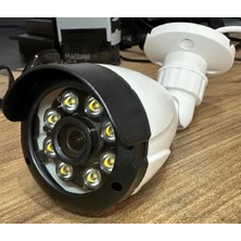 1 Li Hareket Algılayan 5 Mp Lens 8 Warm LED Gece Renkli Gösteren Güvenlik Kamerası Seti Bs 2308W
