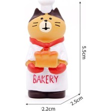 Pastacı Kedi Mini Figür