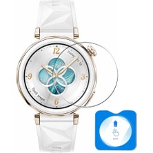 MobaxAksesuar Huawei Watch Gt 5 Pro 42MM Kolay Uygulama Aparatlı Cam Ekran Koruyucu 01 (46MM Değildir)