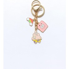 Patrick - Sünger Bob Metal Charm Anahtarlık