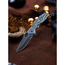 Kurt Motifli Çelik Çakı