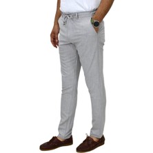 Raymons Erkek Jogger Silim Fit Kumaş Pantolon P1000 BGL-ST03830 Gri Pamuklu Düz Desenli Günlük Stil