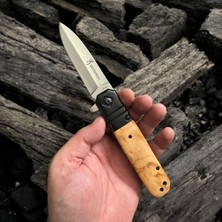 Ahşap Kabze Paslanmaz Çelik Çakı Bıçak