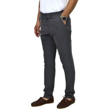 Raymons Erkek Jogger Silim Fit Kumaş Pantolon P1005 BGL-ST04503 Pamuklu Düz Desenli Füme Renk