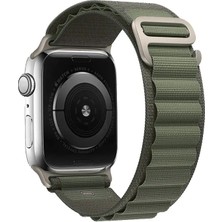 Dmay Apple Watch Seri 1/2/3/4/5/6/7/8/se/ultra  42MM 44MM 45MM 49MM Dikişsiz Premium Kumaş Alpine Loop Kordon