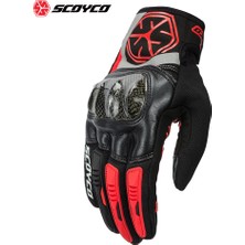 Scoyco MC122 Korumalı Yazlık Kırmızı Motosiklet Eldiveni