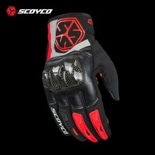 Scoyco MC122 Korumalı Yazlık Kırmızı Motosiklet Eldiveni