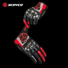 Scoyco MC122 Korumalı Yazlık Kırmızı Motosiklet Eldiveni