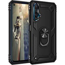 Spia Huawei Honor 20 Siyah Panther Yüzüklü Silikon Orijinal Esnek Ince Geliştirilmiş Dayanıklı Darbe Karşıtı Koruyucu Yeni Nesil Tasarım (Huawei Honor 20, Siyah)