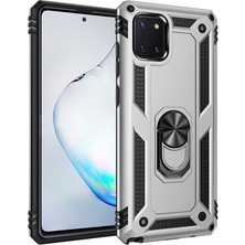 Spia Samsung Galaxy Note 10 Lite Kılıf Gri Panther Yüzüklü Silikon Orijinal Esnek Ince Geliştirilmiş Dayanıklı Darbe Karşıtı Koruyucu Yeni Nesil Tasarım (Samsung Galaxy Note 10 Lite, Gri)