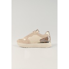 Lavinia Bej Desenli Deri Kadın Sneakers,  Deri, Günlük Ayakkabı, Spor Ayakkabı 25081