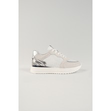 Lavinia Bej Desenli Deri Kadın Sneakers,  Deri, Günlük Ayakkabı, Spor Ayakkabı 25081