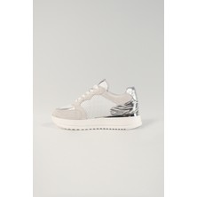 Lavinia Bej Desenli Deri Kadın Sneakers,  Deri, Günlük Ayakkabı, Spor Ayakkabı 25081