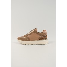 Lavinia Bej Desenli Deri Kadın Sneakers,  Deri, Günlük Ayakkabı, Spor Ayakkabı 25081