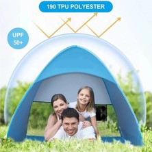 Yellowtech Taşıma Çantalı Plaj Çadırı Tam Otomatik Kurulum Gölgelik Su Geçirmez 160*140*115