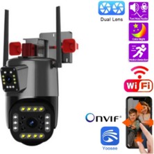 4mp Hd 3.5 Inch Ip Kamera Wifi Özellikli Hareket Takipli Gece Sensörlü Sirenli Kamera