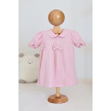 Pahta 4 Kat Müslin Kısa Kollu Yazlık Çocuk Elbise